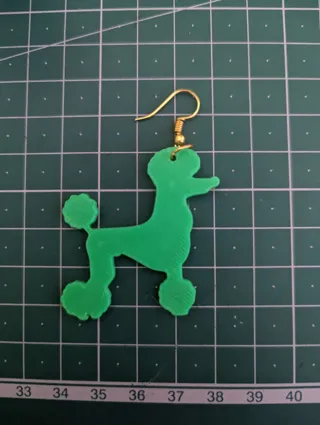 Poodle Earring