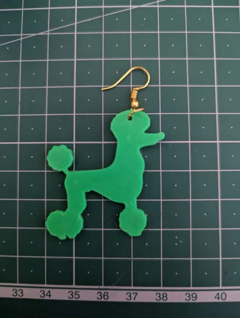 Poodle Earring