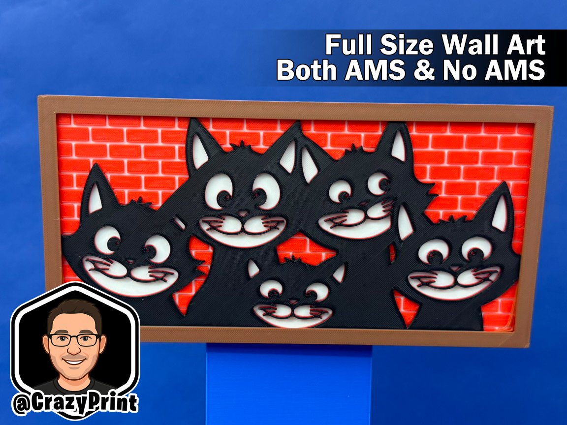 Fun Cat Lovers piece of art! - No AMS