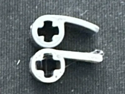Le-Go Technic Parts. Curved Panel and Axle 3.