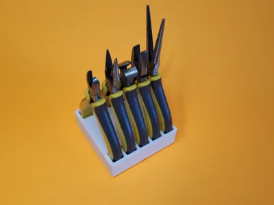 Gridfinity organizer for various pliers
