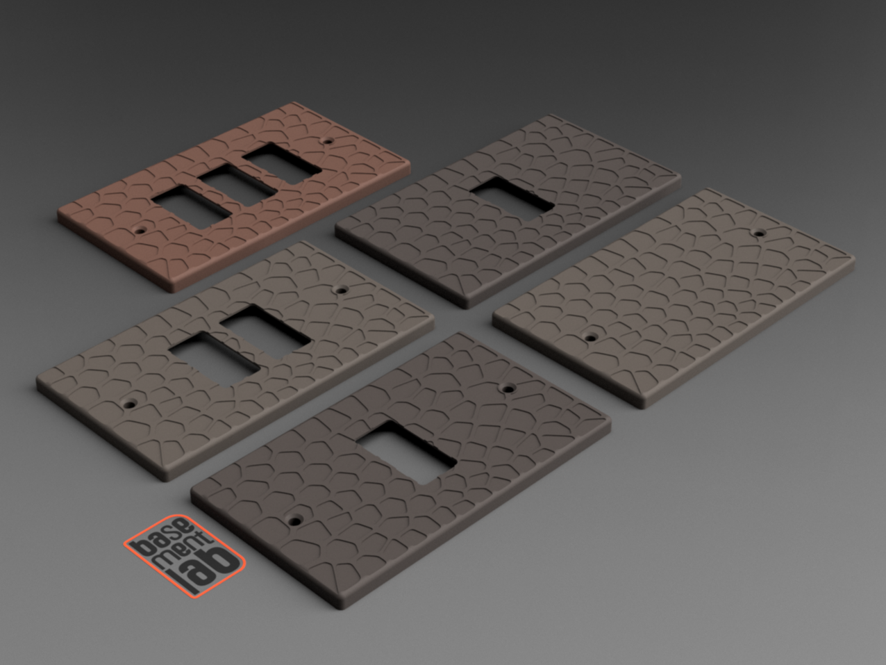 Cover Plate  Wall Plate -  Voronoi Design 1 Slot