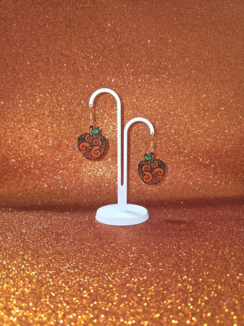 One Piece apple earrings view 3