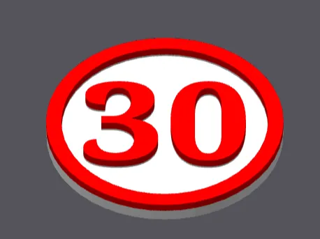 30 Birthday Cart Coin, 30er Einkaufswagenchip