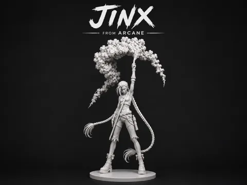 Accesorio para boquillas: Jinx – The Flare Scene | Arcane — referencia de MakerWorld