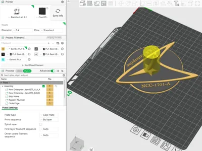 Customizable stand for MT star trek models