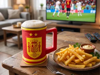 JARRA CERVEZA ESPAÑA 2 ESTRELLAS (CHOP)