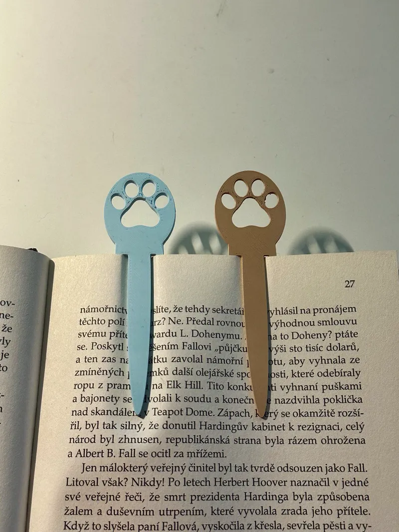Dog paw Bookmark