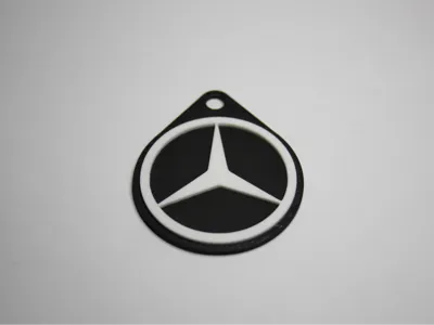 Mercedes Badge Keychain
