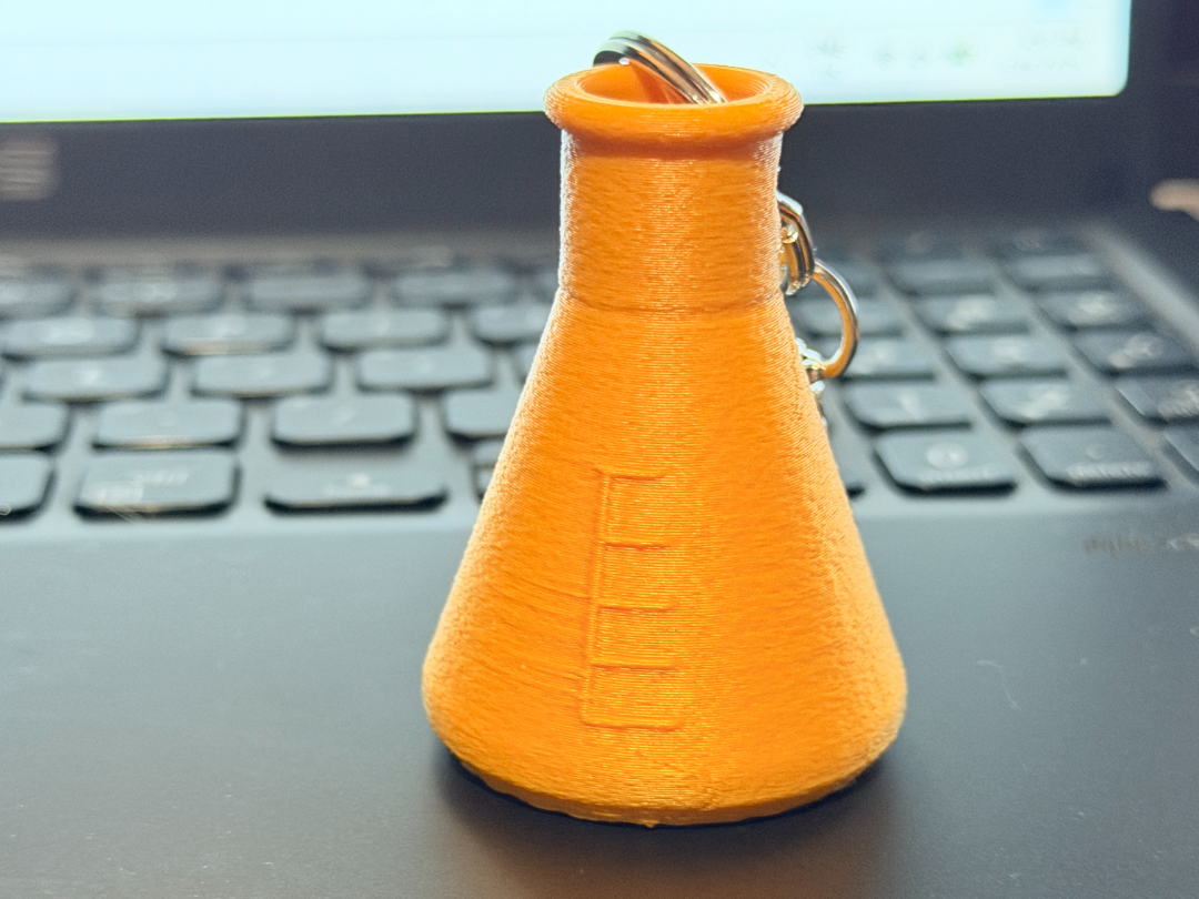 Mini Erlenmeyer Flask - Chemistry Flask Keychain