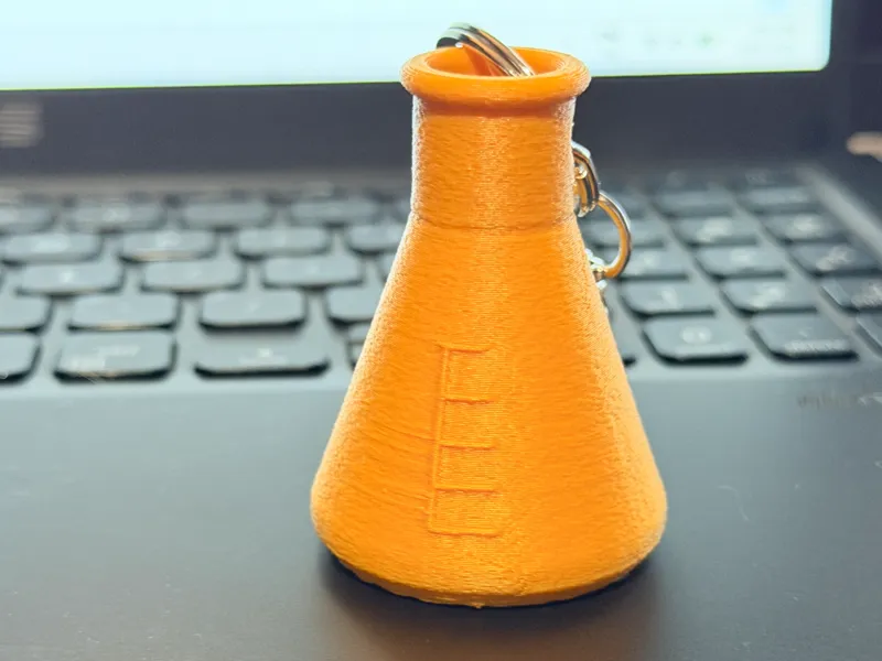 Mini Erlenmeyer Flask - Chemistry Flask Keychain