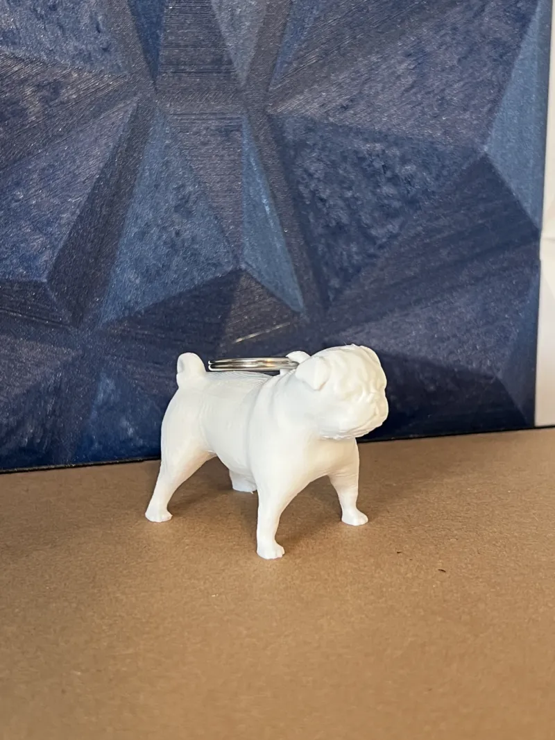 pug keychain
