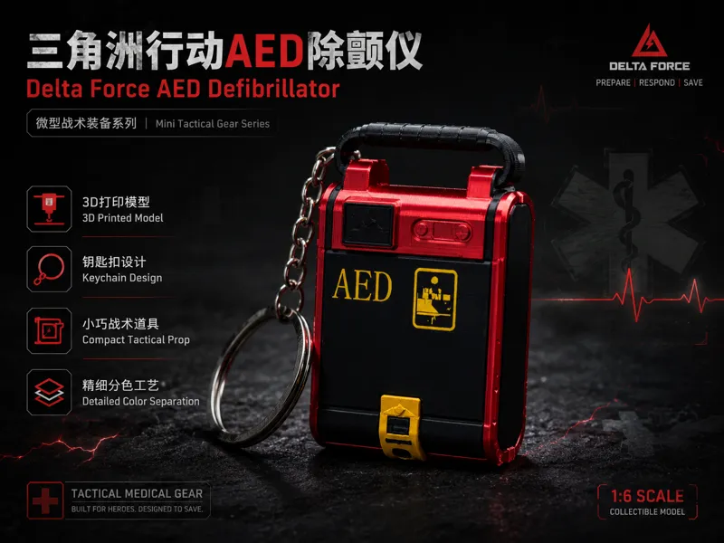 三角洲部队 AED 除颤仪挂件