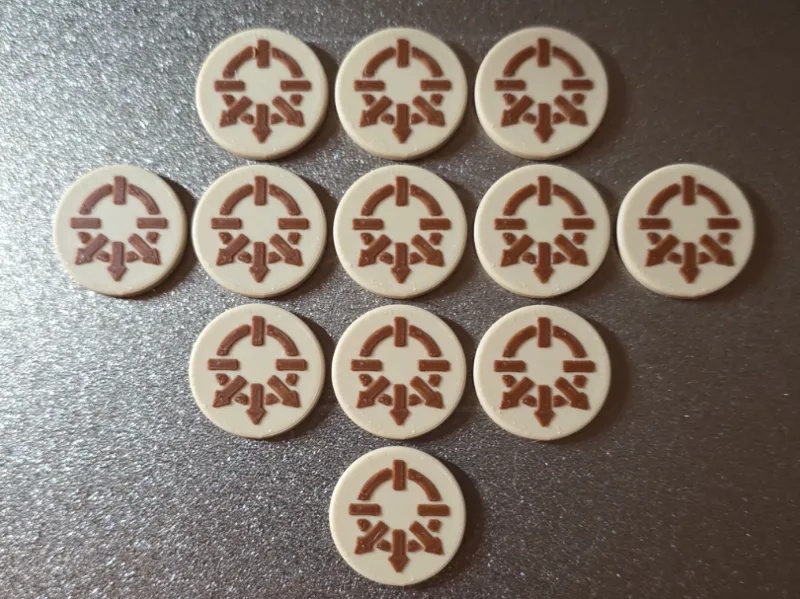 Token per ordini Legions Imperialis e contenitore