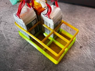 Customizable Lipo Battery Holder OpenSCAD 