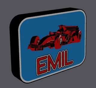 Lightbox F1 Car " EMIL "