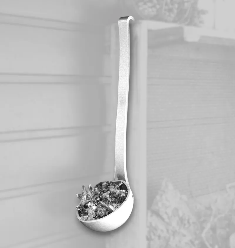 decorative soup ladle for plants
