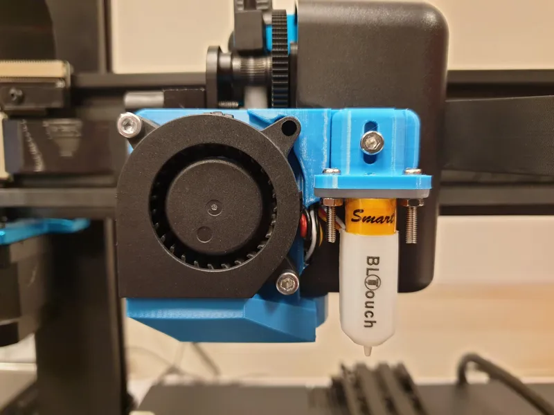 Sidewinder X1 Waggster Mod BLTouch with improved Fan Duct