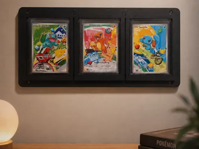 Pokémon TCG Wall Display Frame – 1x3 Card Holder