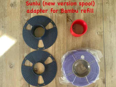 Sunlu adapter for Bambu refill (new Sunlu version)