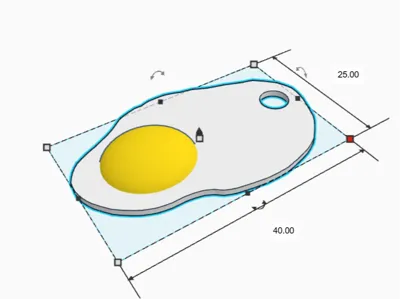 keychain sunny side egg