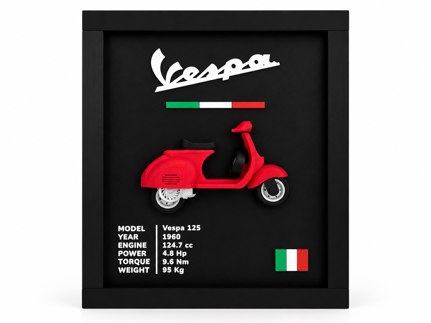 Vespa 125 – Cadre décoratif 3D 3D model