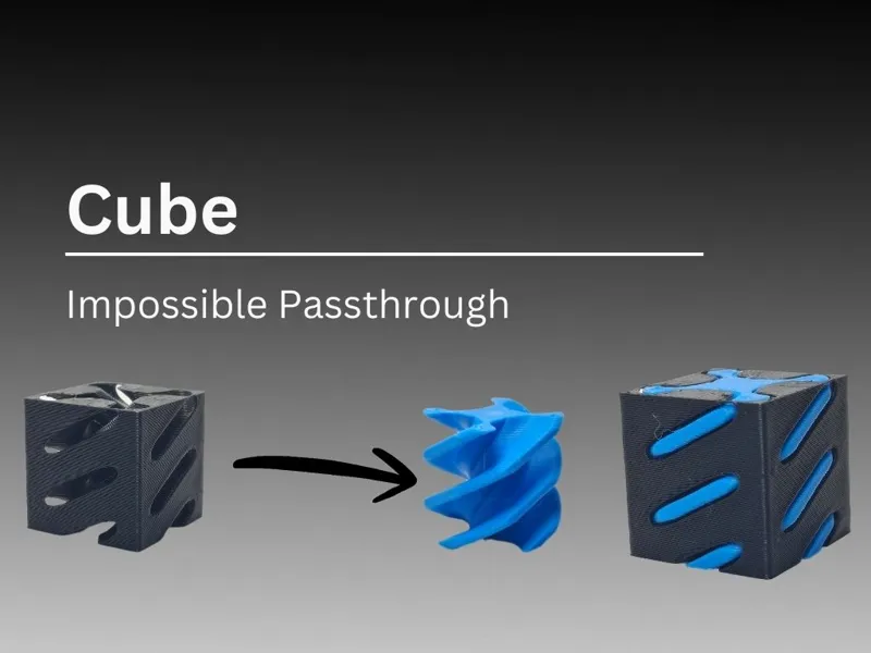 Cube Impossible Passthrough Fidget 