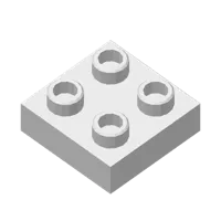 Brique Duplo 2x2 demi-hauteur — photo 2