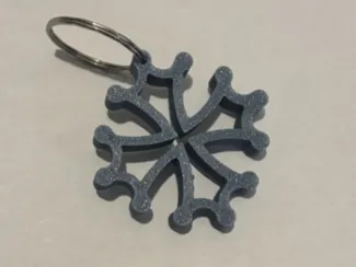 Porte Clé Croix Occitane