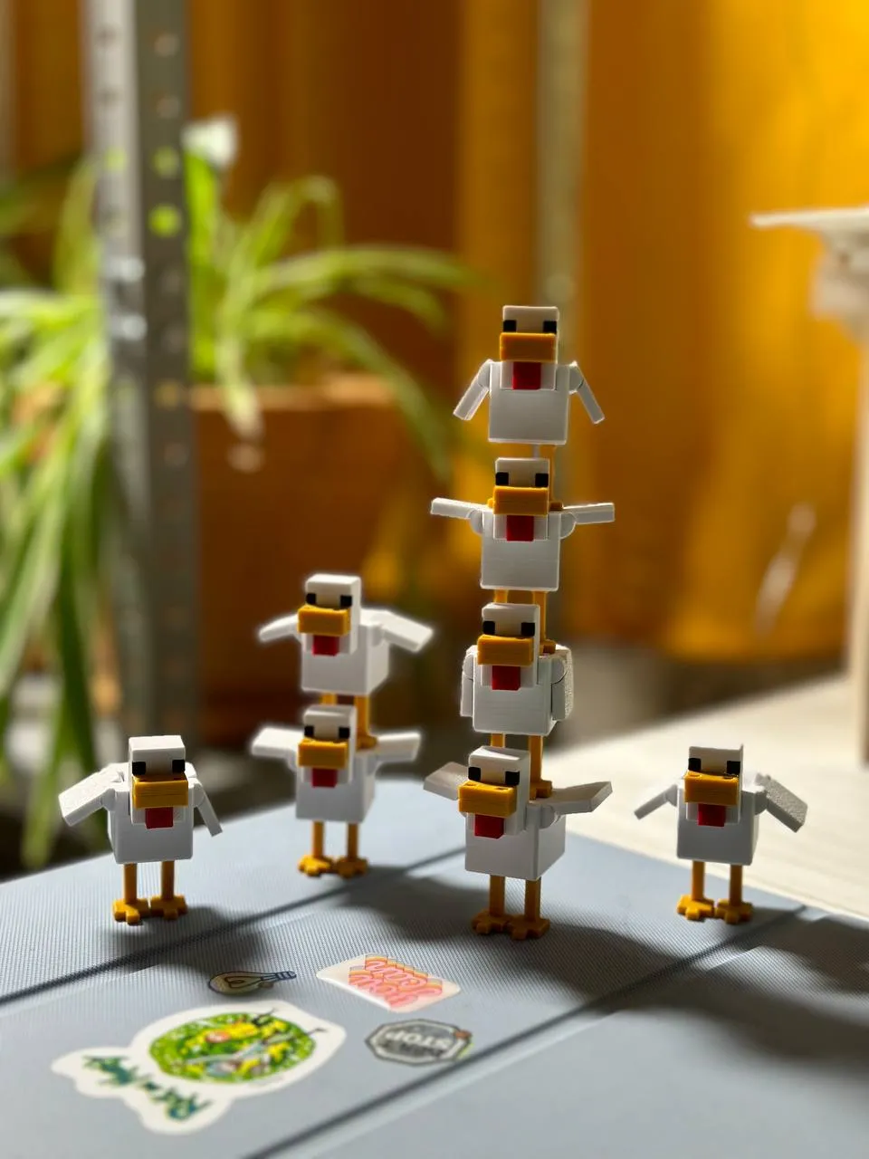 Minecraft Chicken Articulated view 3