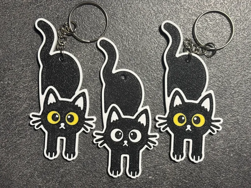 cat keychain