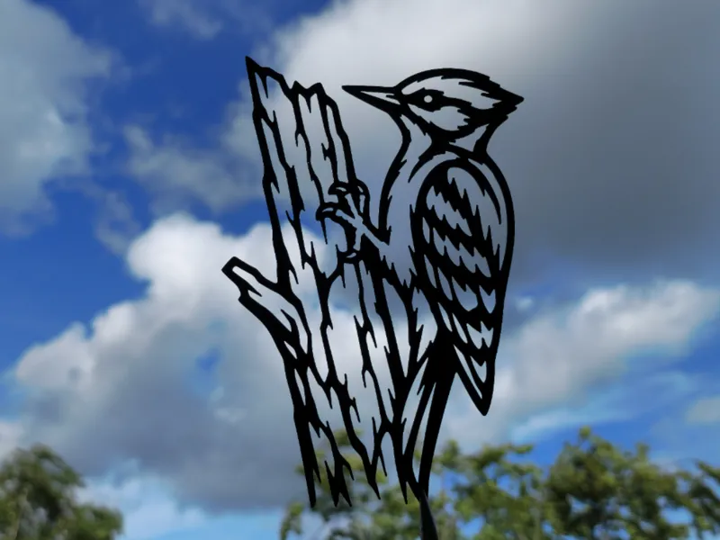 Woodpecker Tree Wall Art