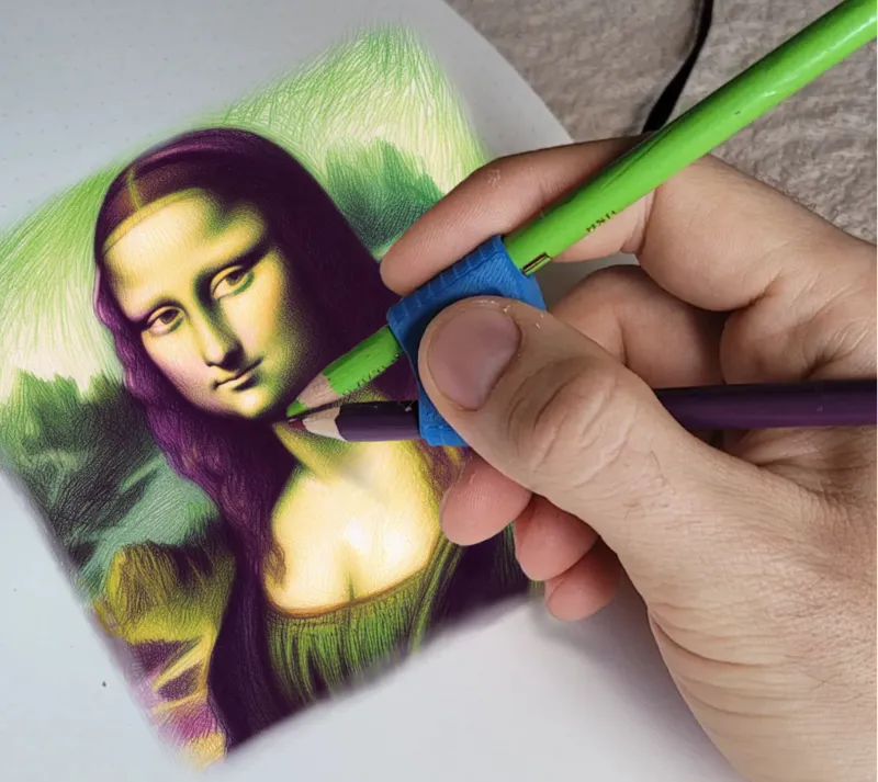 Dual Color Pencil Grip