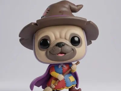 Befana with a pug face Funko Pop