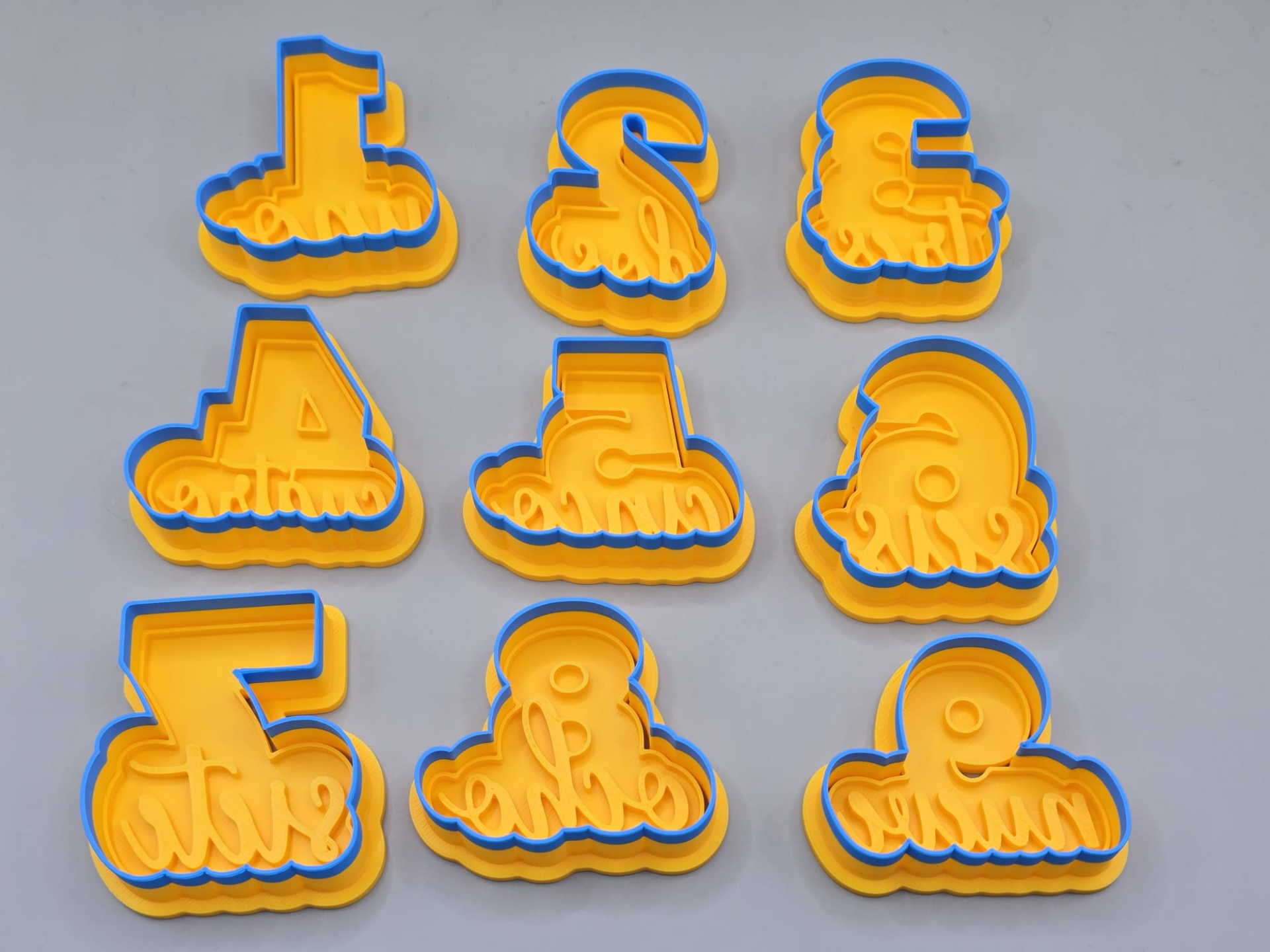 Spanish 0 To 9 Cookie Cutter Number Set Stamp