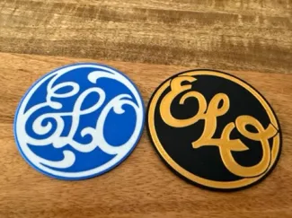 Electric Light Orchestra ELO classic logo coasters
