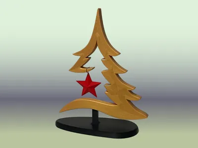 Table Top Christmas Tree Decoration with Star