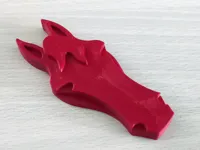 Testa di cavallo - pezzo singolo - lunghezza 100 mm