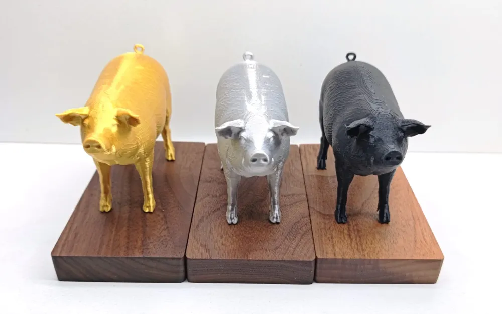 realistic and textured pig - Free 3D Print Model - MakerWorld