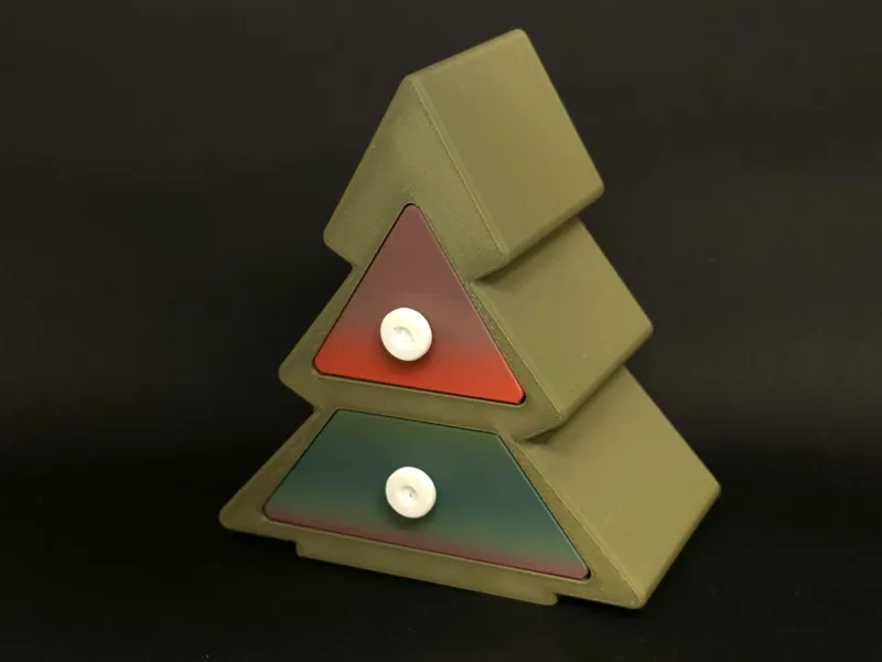 Weihnachtsbaum Box mit 2 Laden