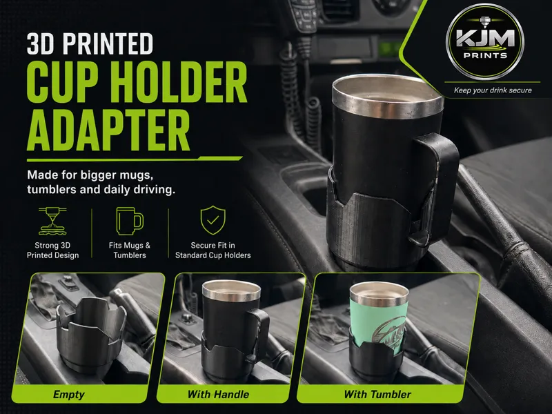Yeti Cup Holder with Phone Mount