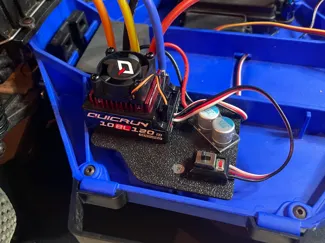 Traxxas Slash 2WD LCG ESC mounting plate