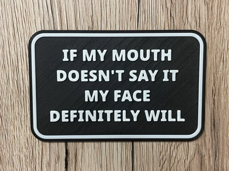 If my mouth doesn't say it sign