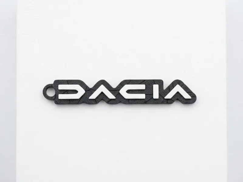Portachiavi con logo Dacia - Motivo tartarugato