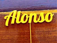 Topper de gâteau prénom Alonso — photo 2