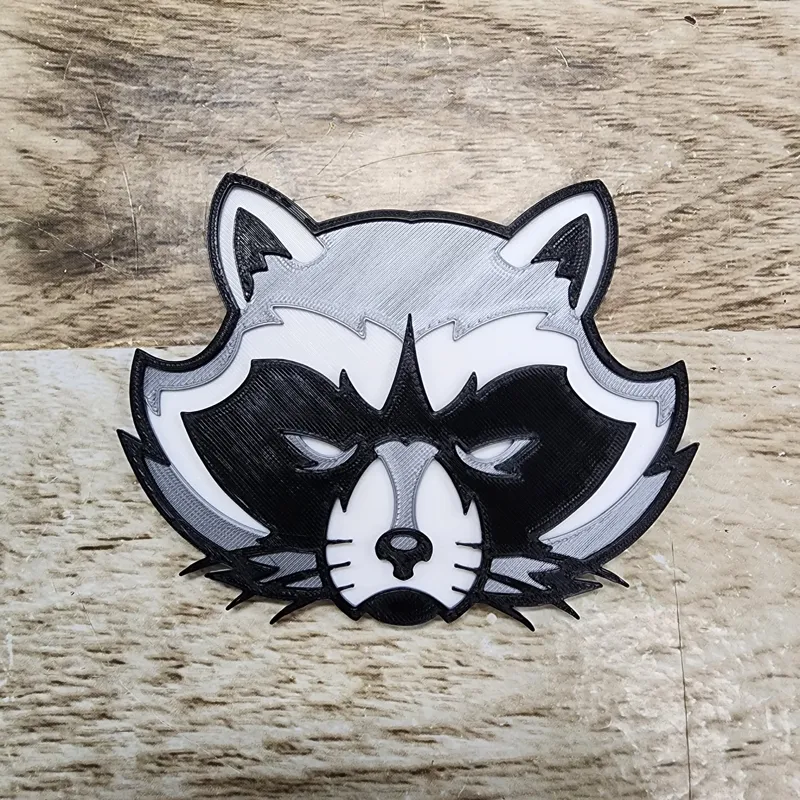 Raccoon 2D plate