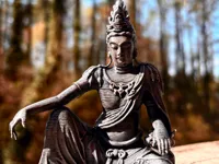 Sculpture zen de méditation pour jardin — photo 2