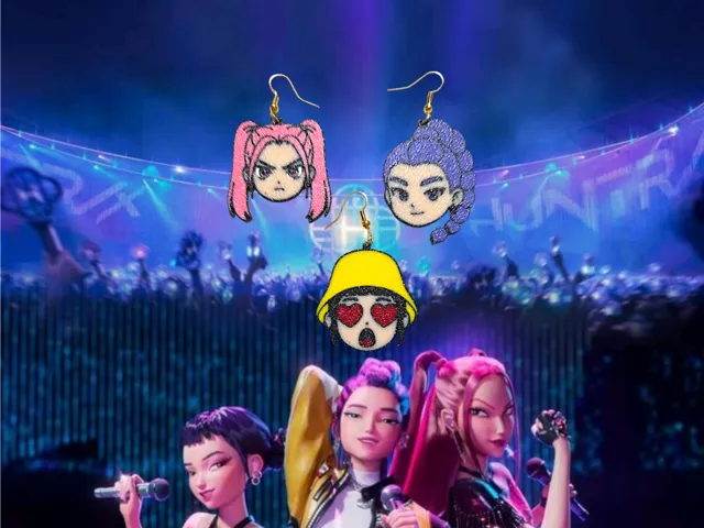 K-pop Huntrix earrings