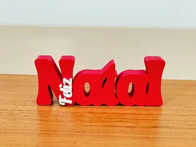 Multipart Merry Christmas Sign