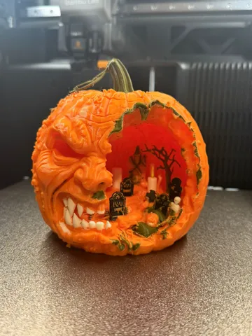 Adorno temático: scary Halloween pumpkin — vista de referencia 2